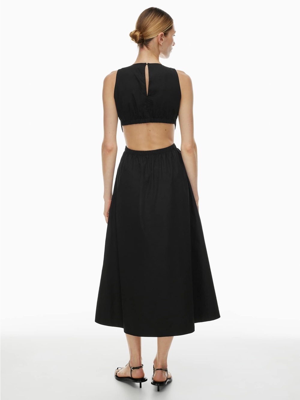 Aritzia Babaton Cella Poplin Dress in Black size XS